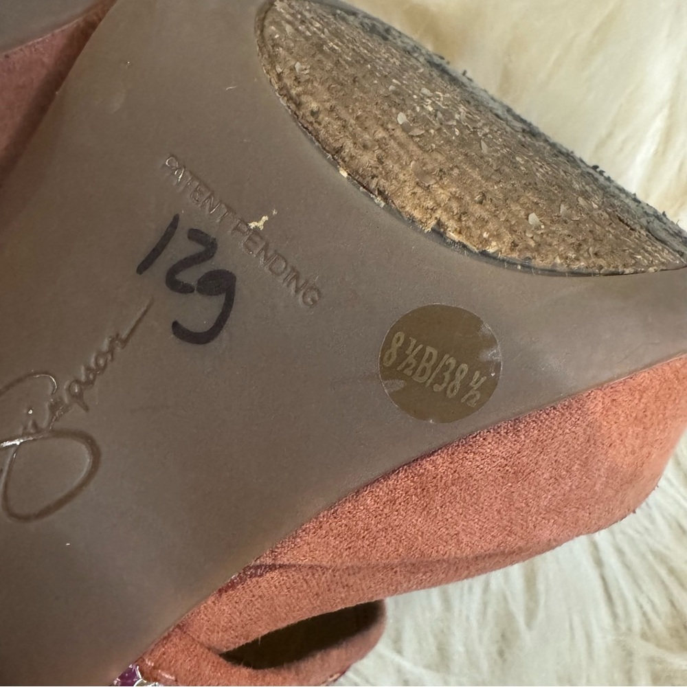 Jessica Simpson Bruno platform sandals in a rose gold sequin - Picture 9 of 9